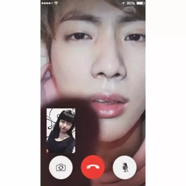 6 Editan Foto Ghea Indrawari Bareng Jin BTS, Tak Ragu Sebut 'Suami'