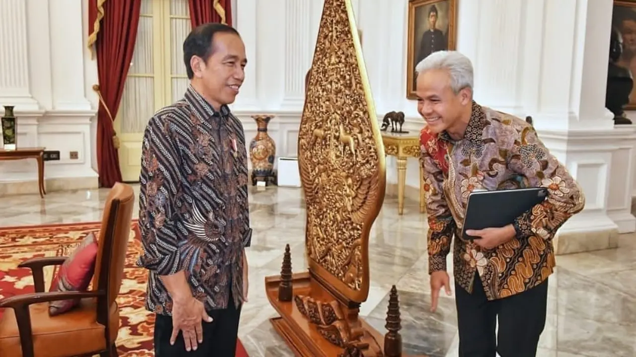 Ganjar Bertemu Jokowi di Istana Negara