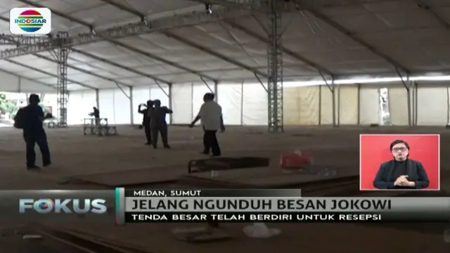 Menjelang ngunduh mantu Bobby Nasution, persiapan terus berlangsung. Salah satunya memasang tenda di kediaman mendiang Erwin Nasution.