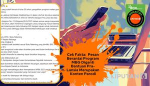 Cek fakta pesan berantai program MBG diganti bantuan pra-lansia