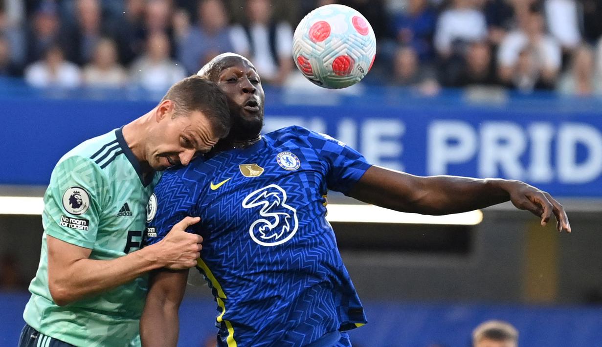 Romelu Lukaku mampu tampil apik dalam dua pertandingan Liga Inggris sebelumnya dan menghasilkan tiga gol. Namun, pada laga ini, penyerang asal Belgia tersebut melempem dan tidak memberi kontribusi signifikan di lini depan. (AFP/Glyn Kirk)