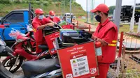 Satuan Tugas (Satgas) Ramadhan dan Idul Fitri (RAFI) Pertamina tahun 2022 siap mengamankan pasokan dan distribusi BBM dan LPG selama arus mudik Lebaran tahun 2022. (Dok. Pertamina)