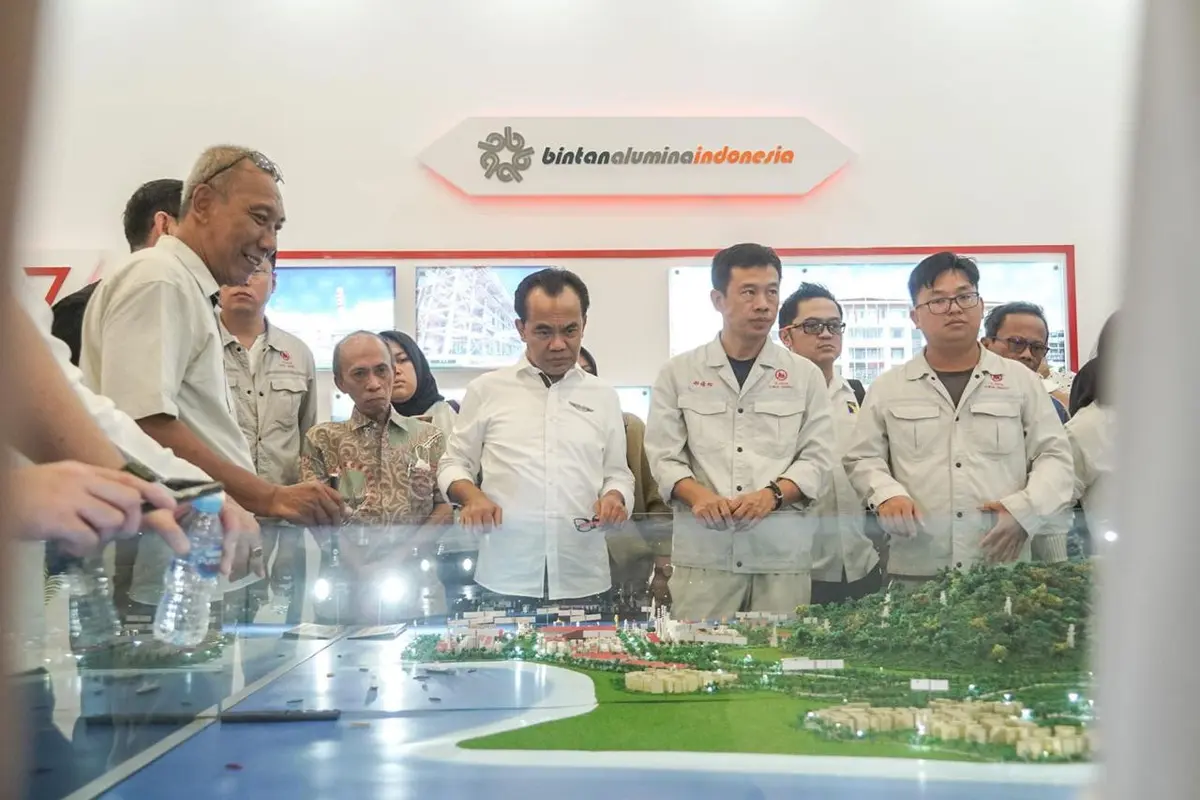 Sekretaris Kementerian Koordinator Bidang Perekonomian Susiwijono Moegiarso selaku Plt Sekretaris Jenderal Dewan Nasional KEK dalam Rapat Kerja Evaluasi Perkembangan KEK Triwulan III di Bintan, Kepulauan Riau, Jumat (5/10/2023). (Dok Kemenko Perekonomian)
