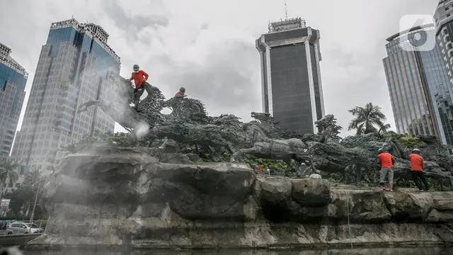 Perawatan Patung Kuda Arjuna Wiwaha