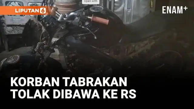 VIDEO: Korban Tabrakan Menolak Pertolongan karena Senjata Api