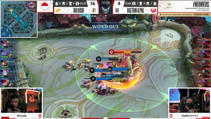 <p>Hasil MPL ID S10: Kalahkan BTR, RRQ Hoshi Comeback dari Losing Streak. (Doc: MPL ID)</p>