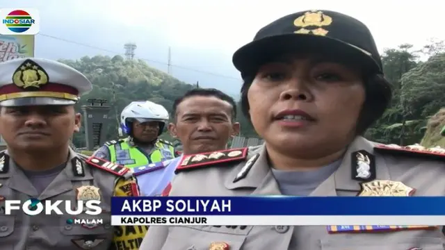 Jalur Puncak Kembali Dibuka, Polisi Tetap Lakukan Penjagaan