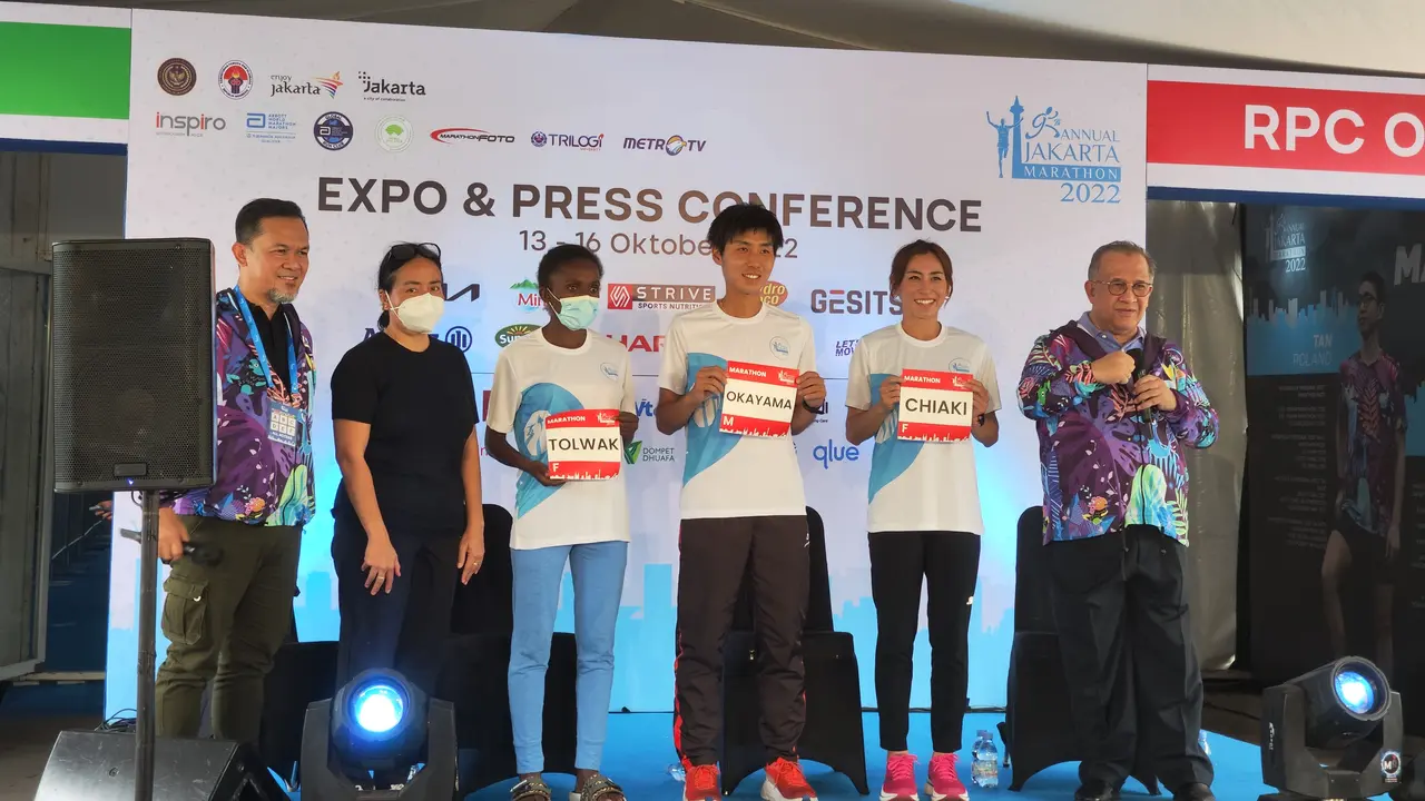 Pelari elite dari Jepang dan Ethiopia yang akan ikut Jakarta Marathon 2022