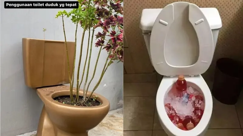 6 Potret Penggunaan Toilet Duduk Ini Nyeleneh, Absurd Banget