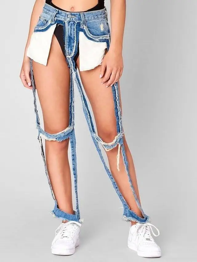 6 Potret Celana Jeans yang Absurd Banget, Desain Anti-Mainstream