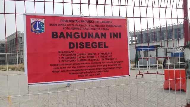 Pemprov DKI Jakarta menyegel Pulau D hasil reklamasi