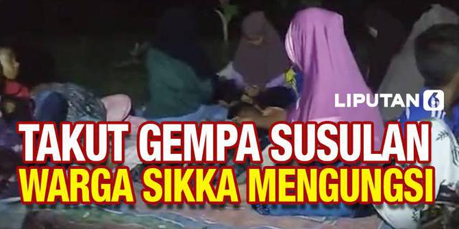 VIDEO: Takut Gempa Susulan dan Tsunami, Warga Sikka NTT Tidur di Kebun