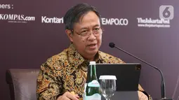 Direktur Treasury & International Banking Bank Mandiri Panji Irawan memberi keterangan pers jelang MIF 2022 di Jakarta, Selasa (25/01/2022). Forum investasi tahunan yg ke-11 diikuti lebih dari 20 ribu peserta dari dalam dan luar negeri dan lebih dari 500 investor asing. (Liputan6.com/HO/Mandiri)