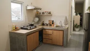9 Inspirasi Meja Dapur Permanen untuk Ruang Memasak yang Sempit, Manfaatkan Setiap Sudut