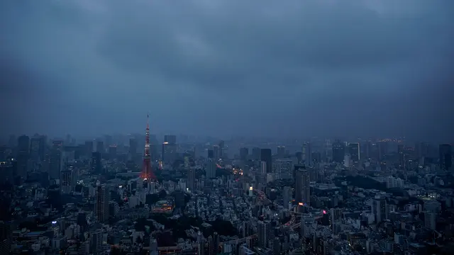 Kota Tokyo dari Ketinggian