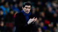 Pelatih Villarreal, Marcelino, bertekad membawa timnya mencetak sejarah di Liga Europa. (ESPN)
