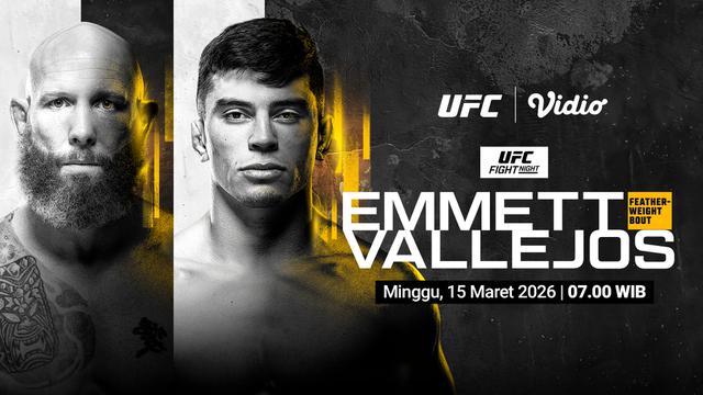 Jadwal UFC Fight Night antara Emmet vs Vallejos