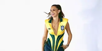 WAGs Brasil Bruna Biancardi mencuri perhatian di ajang Piala Dunia 2026. Istri Neymar itu hadir untuk mendukung Brasil, meski Neymar absen bertanding. (Foto: Instagra,/ Brunabiancardi)