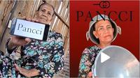 Potret kocak ibu ikutan trend viral yang diganti Pancci Model Challenge. (Sumber: TikTok/@makwar_)