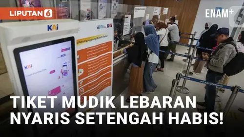 VIDEO: 34 Persen Tiket Kereta Api Mudik Lebaran 2024 Habis Terjual