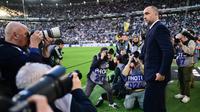 Pelatih baru Juventus, Igor Tudor, mempersembahkan kemenangan dalam debutnya sebagai pelatih Nyonya Tua. (AFP/Marco Bertorello)