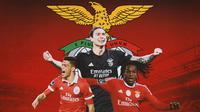 Benfica - Raul Jimenez, Darwin Nunez, Renato Sanches (Bola.com/Adreanus Titus)