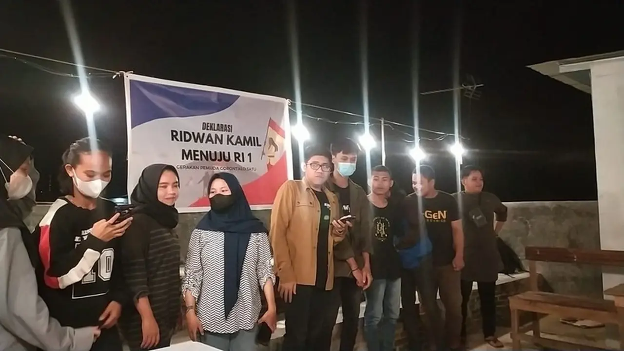 Gerakan Pemuda Gorontalo Satu (GPGS) resmi mendeklarasikan Ridwan Kamil sebagai Presiden