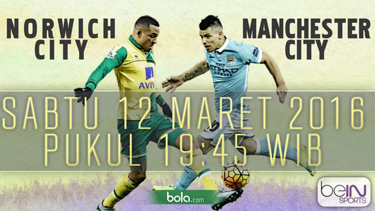 Norwich City vs Manchester City (Bola.com/Samsul Hadi)