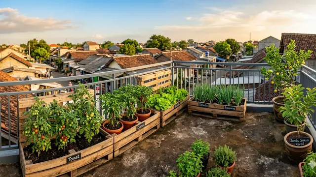 Inspirasi Desain Edible Garden Tropis Modern di Pekarangan Kampung