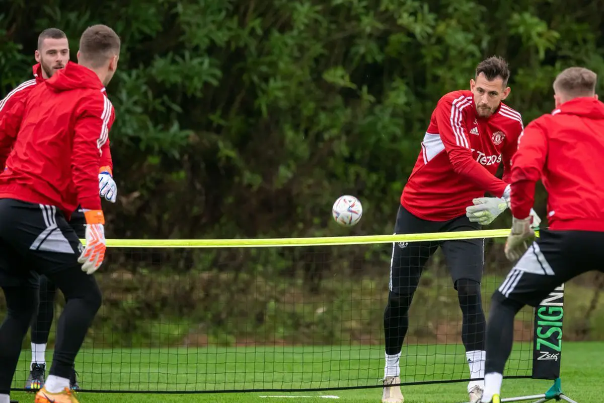 Foto: Kekompakan David De Gea Bareng 3 Kiper MU saat Latihan di Spanyol