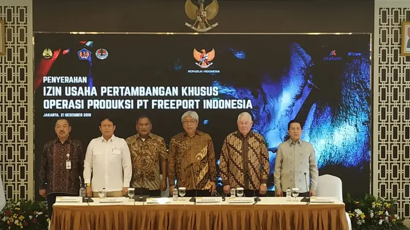 Pemerintah telah menerbitkan Izin Usaha Pertambangan Khusus (IUPK) PT Freeport Indonesia, setelah disepakatinya poin-poin negosiasi yang panjang. (Wicak/Liputan6.com)