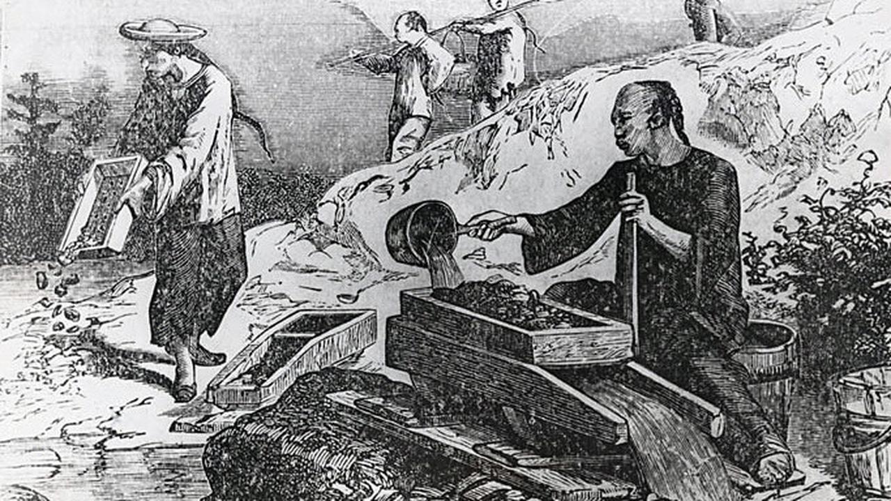 Imigran China di California yang bekerja sebagai penambang emas (Commons)