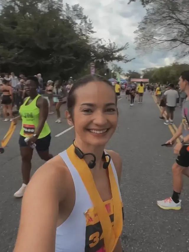 Enzy Storia ikut half marathon di Washington DC (Instagram/enzystoria)