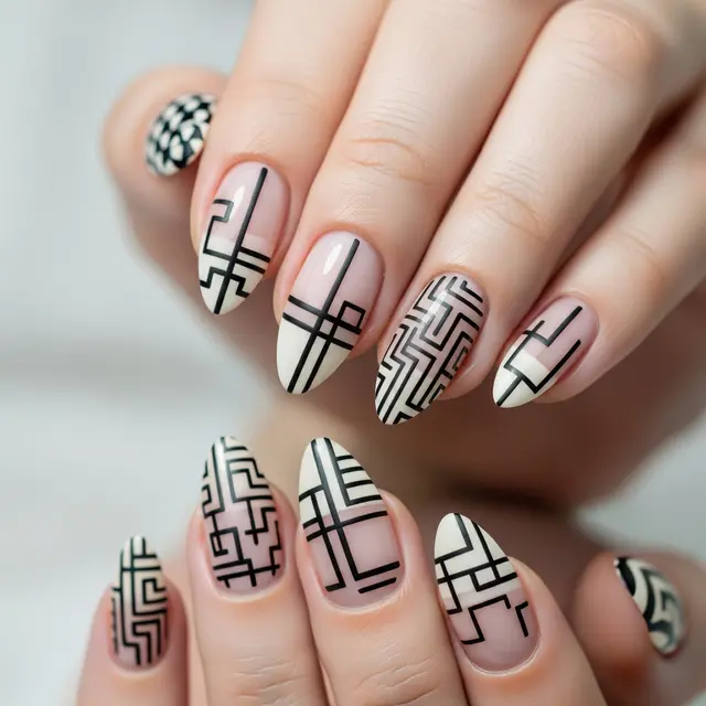 Ide Nail Art Simple Aesthetic (Image by Gemini AI)