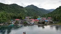 Desa Langgula di Pesisir Teluk Tomini dinobatkan sebagai kampung cumi (Arfandi/Liputan6.com)