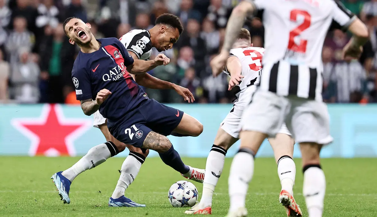 Foto Melihat Klub Bertabur Bintang PSG Diobokobok Newcastle United di