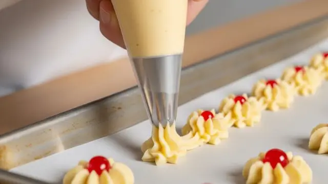 Proses Mencetak Kue Semprit