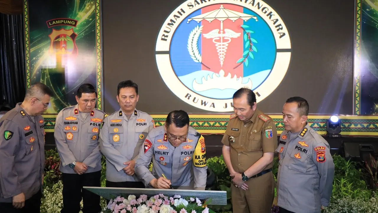 Polda Lampung membuka Gedung Layanan Utama Rumah Sakit Bhayangkara Ruwa Jurai. Foto : (Istimewa).