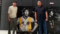 Andre Rosiade dan Shin Tae-yong. (Bola.com/Dok.Instagram Andre Rosiade).