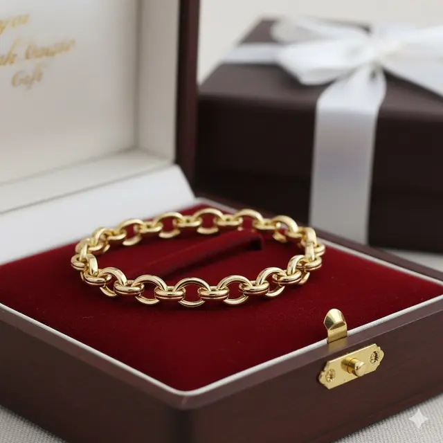 Gelang Rantai Figaro