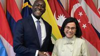 Menteri Keuangan Sri Mulyani bertemu dengan Managing Director IFC Makhtar Diop (Foto: Istimewa)