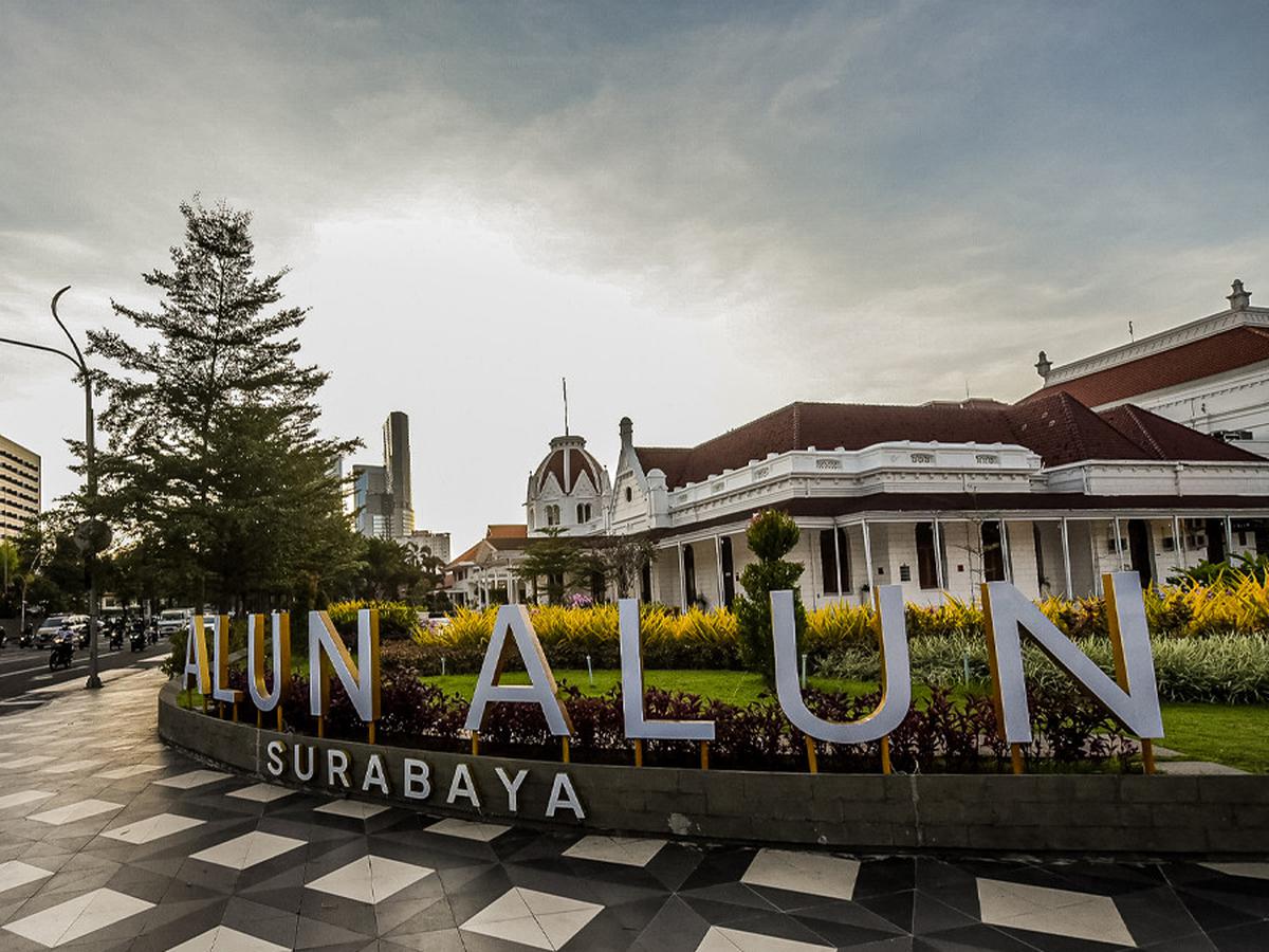 Berkunjung ke Alun-Alun Surabaya Kini Wajib Daftar Online, Begini Caranya - Surabaya Liputan6.com
