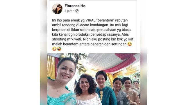Diduga Pemain Sinetron, Ini Sosok Viral Emak-emak yang Rebutan Rendang di Kondangan
