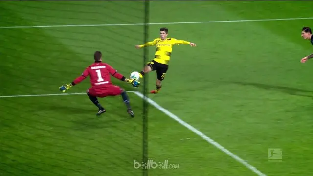VIDEO: Aksi Pulisic Jadi yang Terbaik pada Pekan Ke-17 Bundesliga