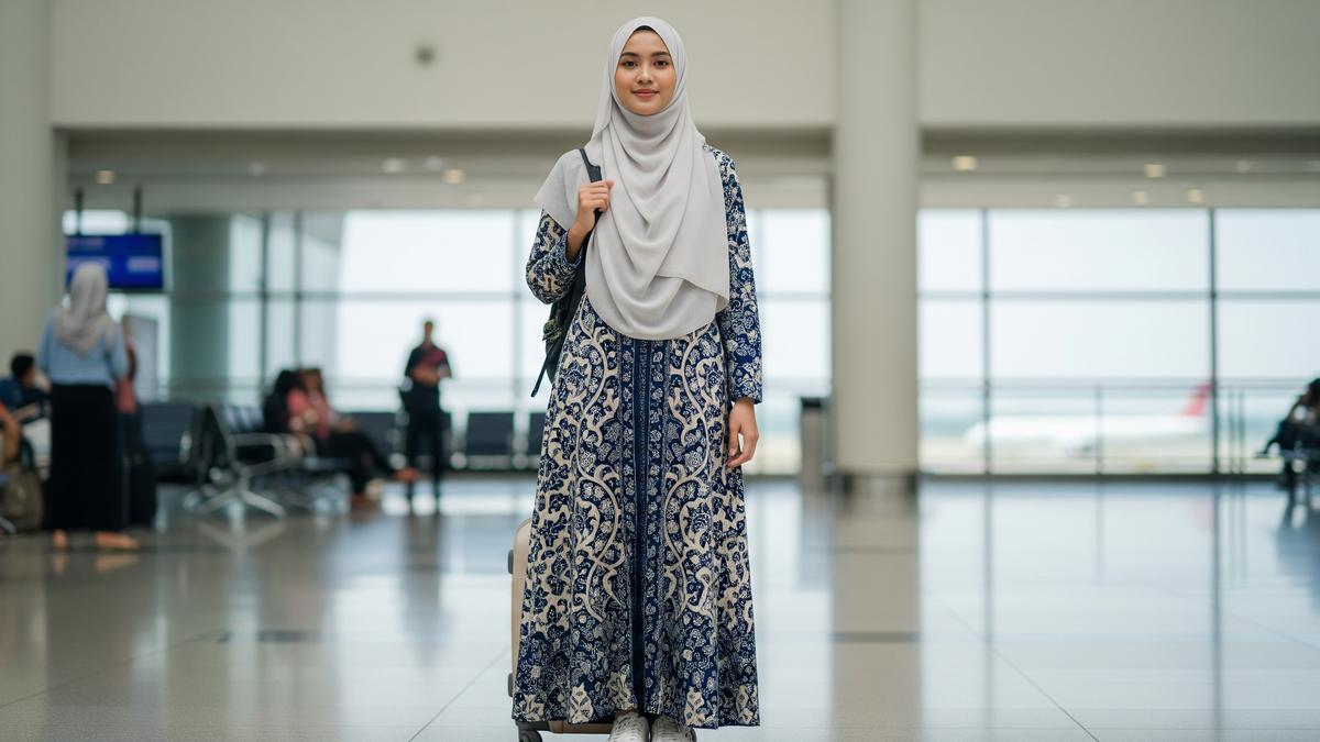 7 Model Gamis Batik untuk Seragam Umroh Wanita, Tampil Nyaman dan Anggun