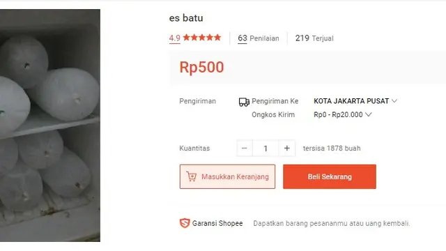 benda absurd di online shop