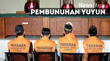 Empat dari lima terdakwa kasus pembunuhan Yuyun (14), siswi SMP di Kabupaten Rejanglebong, Provinsi Bengkulu, meminta dijatuhi hukuman mati sama dengan tuntutan untuk terdakwa Zainal alias bos.
