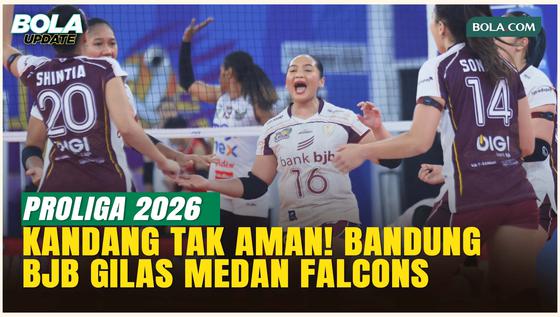 Terlalu Perkasa! Bandung BJB Tandamata Bungkam Medan Falcons 3-0