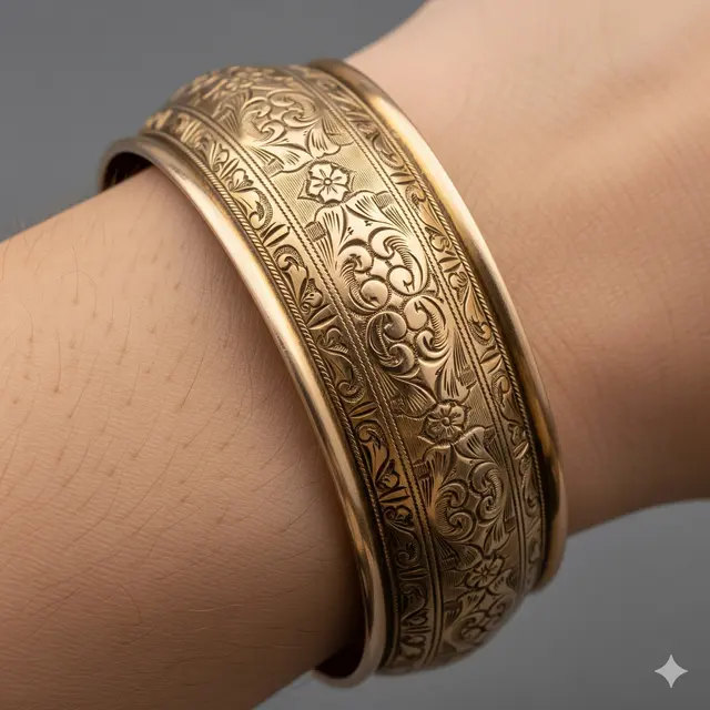 Gelang Hollow Emas Tua 10 Gram Klasik Tapi Mewah 2025. Gemini