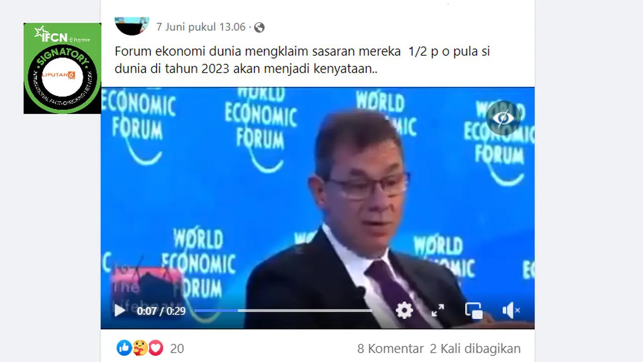 Tangkapan Layar Pernyataan CEO Pfizer Tujuan Perusahaannya Kurangi 50 Persen Populasi Dunia pada 2023